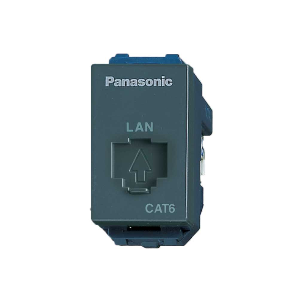 Panasonic CAT6 socket gray Wide | Data Socket 215054 - Grey - SKU 215054