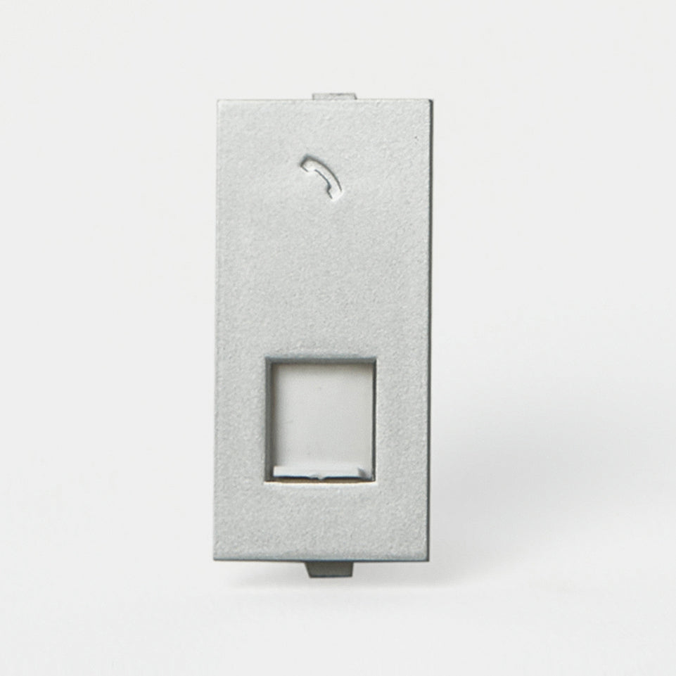 Panasonic Telephone socket Silver Roma | Telephone Outlet 215096 - SKU 215096