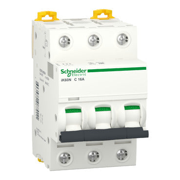 Schneider Electric A9K24325 Acti9 iK60N MCB | 3P 25A C-Curve 6kA Circuit Breaker