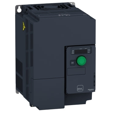 شنايدر إلكتريك ألتيفار ماشين ATV320 VFD ATV320U75N4C | 7.5 كيلو واط (10 حصان)، 380-500 فولت، محرك ثلاثي الأطوار متغير السرعة مدمج