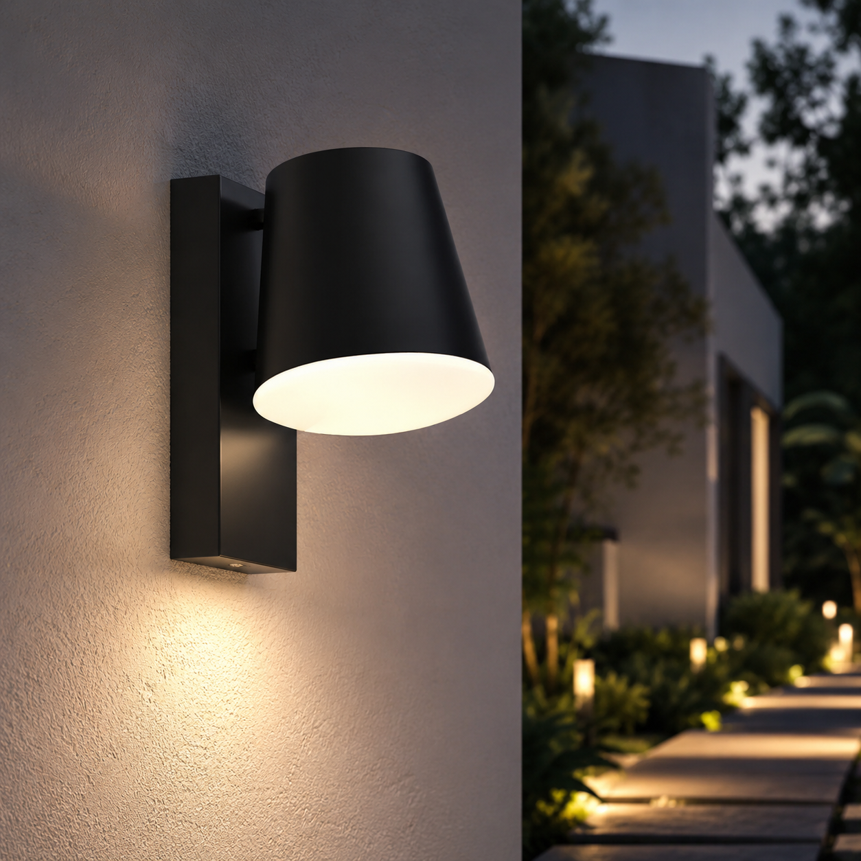 Gardens applec 1*E27 Fitting In Anthracite Finish IP44 Outdoor Wall Light | Outdoor Wall Lighting