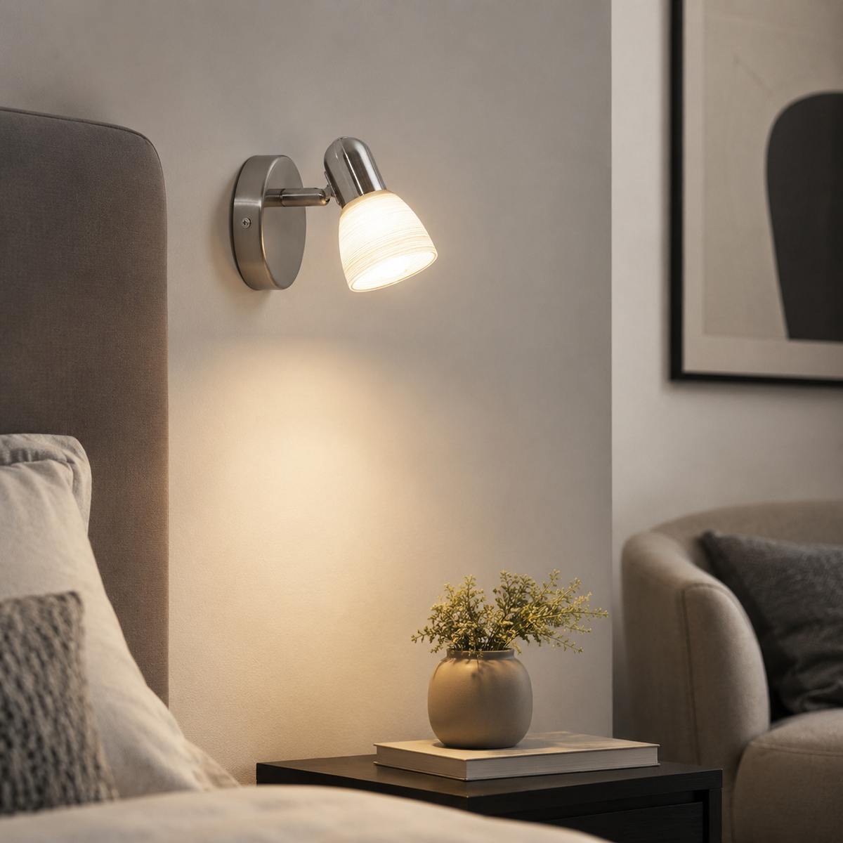 Grey Steel Nickel Spot Light | Decorative Indoor Lighting