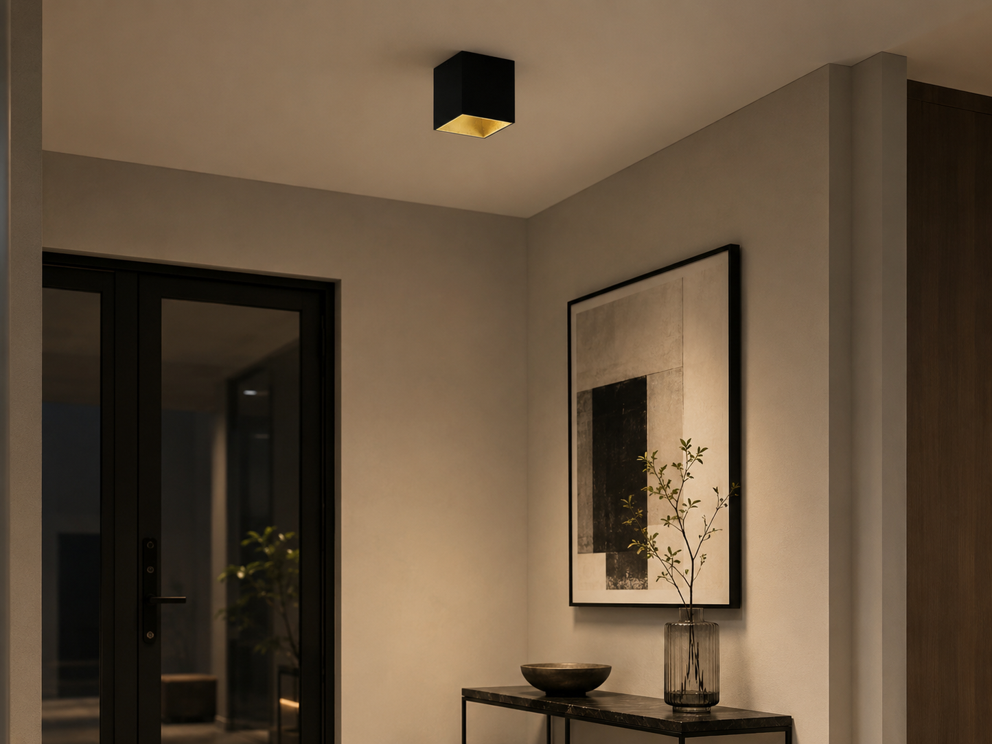 أسود و ذهبي Aluminium بلاستيك أسود حائط إضاءة | Decorative Indoor إضاءة