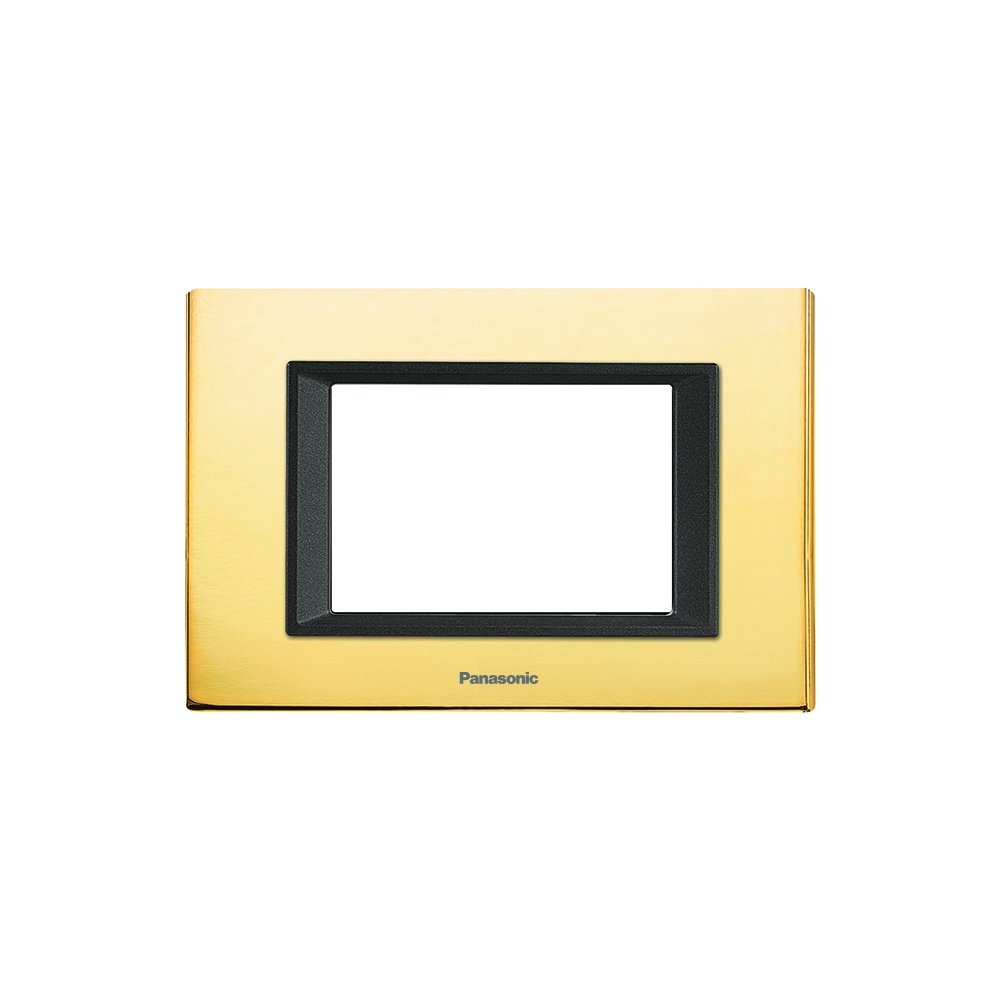 Panasonic 3M plate Metallic Gold Ultima Thea | Wall Plate 215215 - SKU 215215