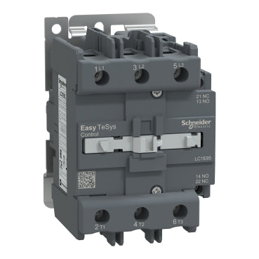 Schneider Electric Easy TeSys Contactor LC1E95M7 | 3-Pole (3NO), AC-3 95A, <= 440V, 220V AC 50Hz Coil Essential Motor Control Switch