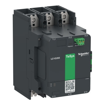 Schneider Electric TeSys Giga High-Power Contactor LC1G500KUEN | 3-Pole (3NO), AC-3 500A, 100-250V AC/DC Wide-Band Electronic Coil Smart Power Switch
