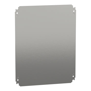 Schneider Electric NSYMM54 | Plain Mounting Plate 500x400mm, Galvanized Steel