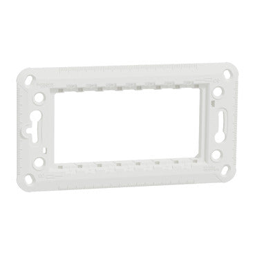 Schneider Electric NU7104P | Fixing frame, New Unica, rectangular, plastic, with claws, 4 module, 1 gang