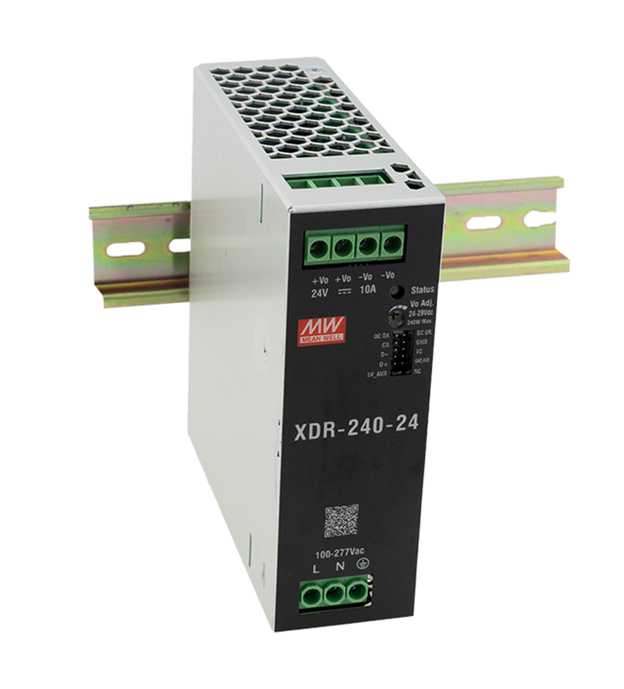 MEAN WELL XDR-240-24 24V 10A DIN Rail Power Supply