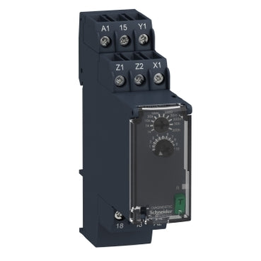 Schneider Electric RE22R1CMR | Modular timing relay, 8 A, 0.05 s…300 h, 1 CO, off delay , 24...240 V AC/DC