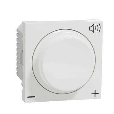 Schneider Electric NU360218 | Volume controller, New Unica, 12V, 2 modules, white