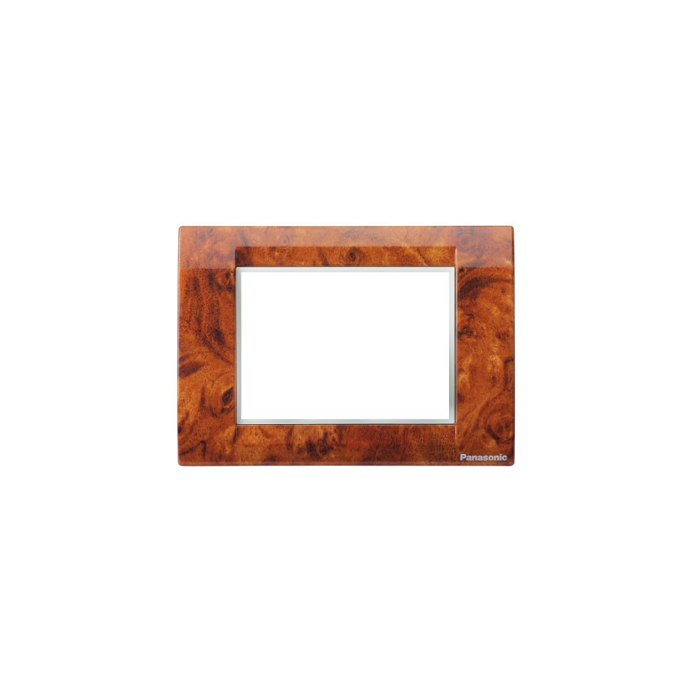 Panasonic 3M plate with mounting frame Oak Wood Roma | Wall Plate 215115 - SKU 215115