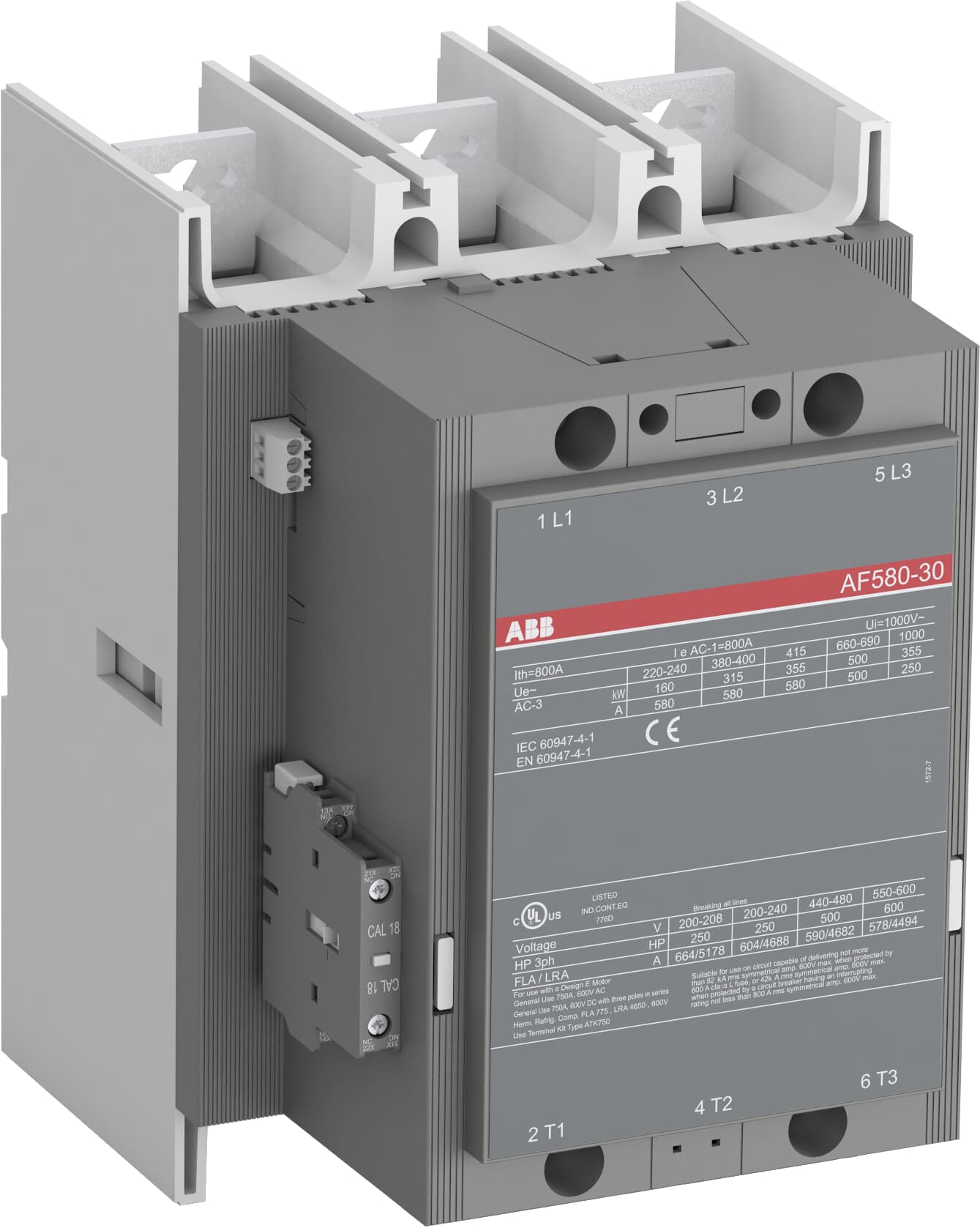 ABB 1SFL617001R7000 | AF580-30-00-70 Contactors - ABB part number 1SFL617001R7000