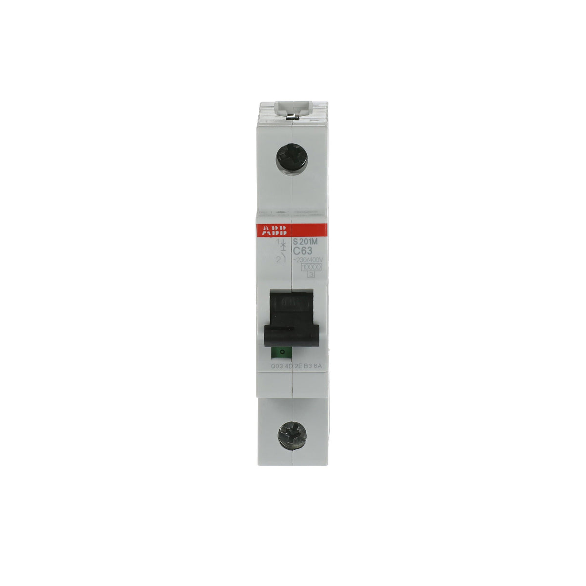 ABB 2CDS271001R0634 | S201M-C63 Miniature Circuit Breakers | 63 A, 1P, 10 kA (inferred from family), C - ABB part number 2CDS271001R0634