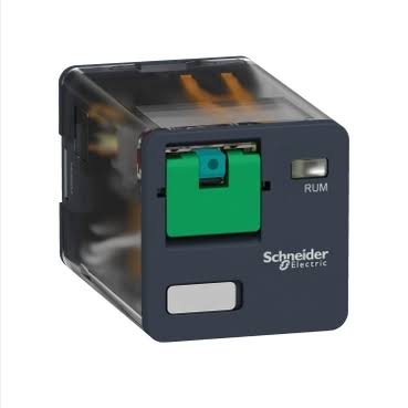 Schneider Electric RUMC21JD | Harmony RUM Universal Plug-In Relay, 2 C/O, 10A, 12V DC Zelio Relay