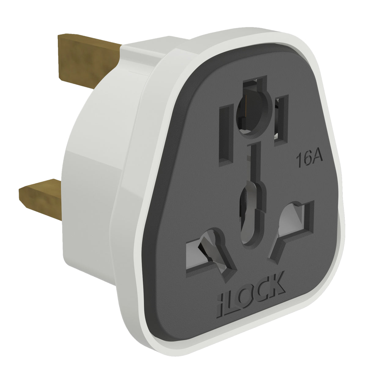 آي لوك iLock Travel فيشة Adapter – Gulf فيشة | كهرباء فيشة & Adapter - SKU آي لوك iLock-9335