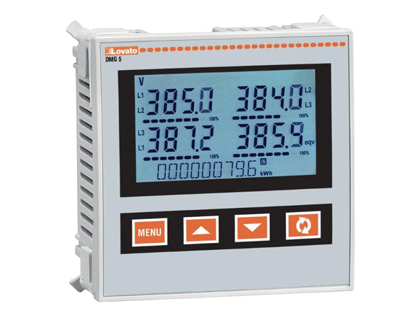Lovato DMG500 & DMG510 Digital Power Meters | 1A/5A CT Inputs, RS485 Option | عداد قياس متعدد لوفاتو DMG500 وDMG510 | دخل محول تيار1 أو5 أمبير وخيارRS485