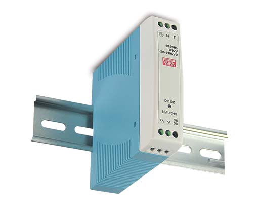 MEAN WELL MDR-10 official manufacturer product photo; output and option label may differ | مين ويل