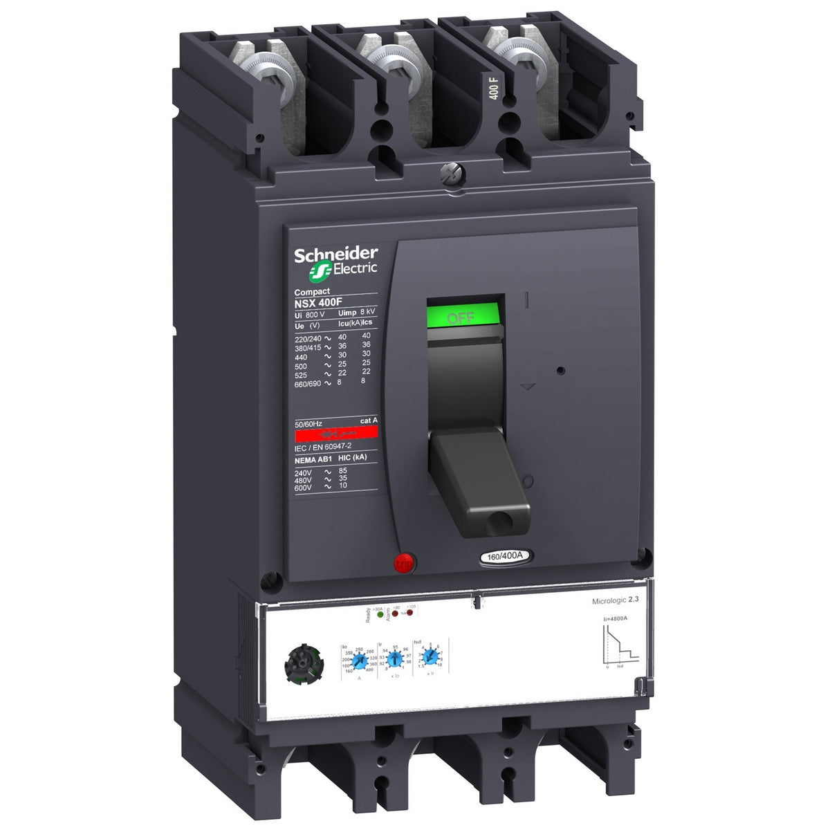 Schneider Electric LV432676 Molded Case Circuit Breakers MCCB | ComPacT NSX400F