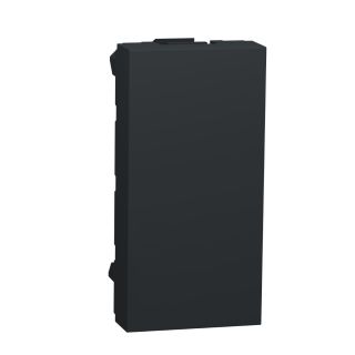 Schneider Electric New Unica NU986554 Blind Cover Plate, 1 Module, Anthracite