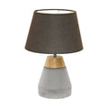 Grey Wood & Lampshades Tabletop IP20 1xE27 Lamp