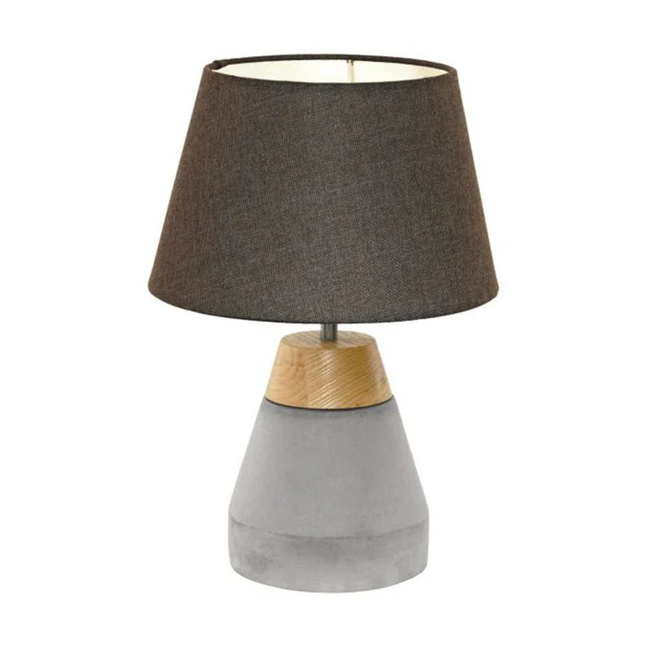 رمادي خشب & Lampshades على الترابيزة IP20 1xE27 Lamp