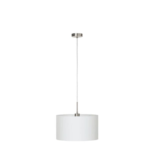 EGLO 173276 White Steel Nickel Pendant Light | Decorative Indoor Lighting - SKU 173276