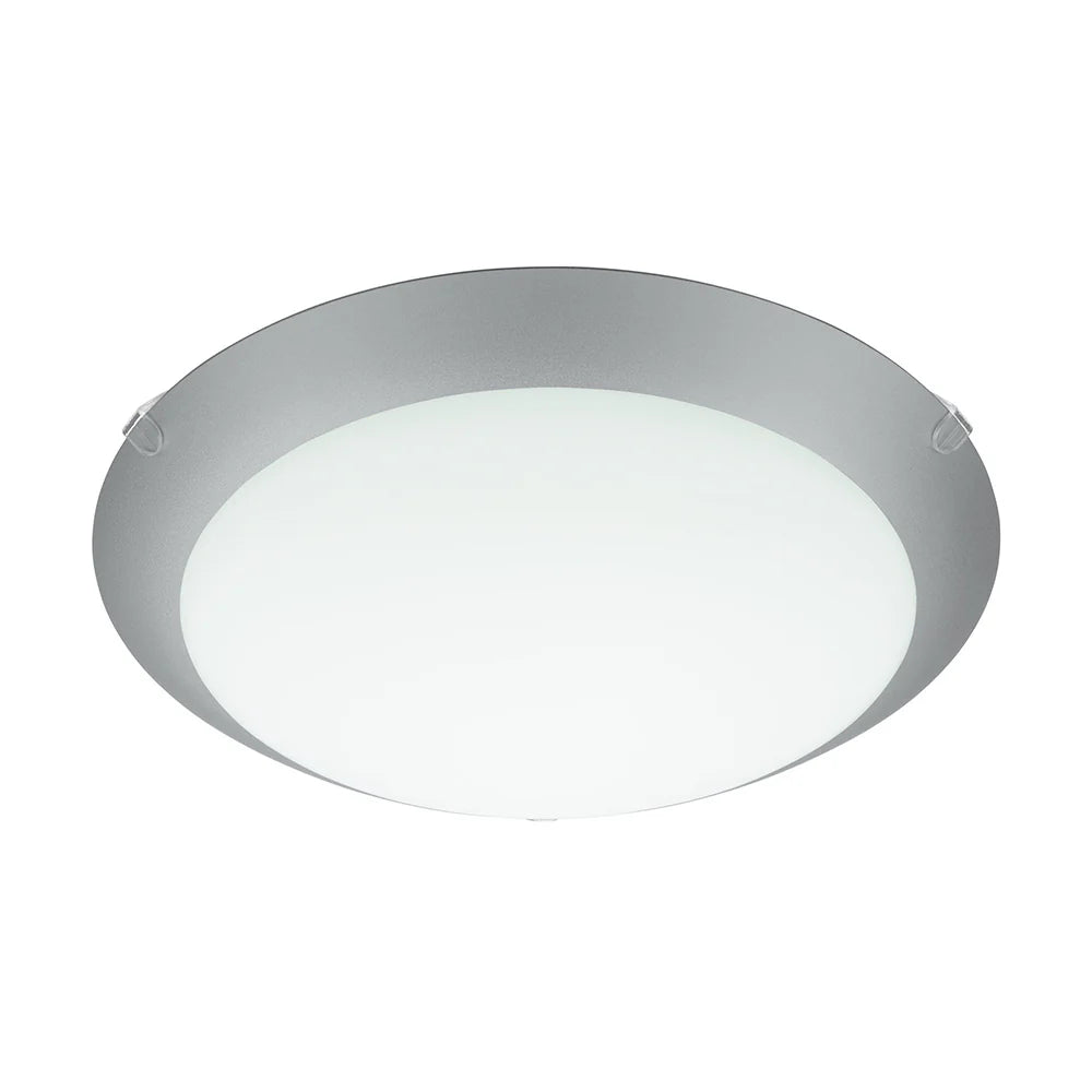 Steel أبيض زجاج Pelfonera IP20 1 lamp E27 Dia:25cm