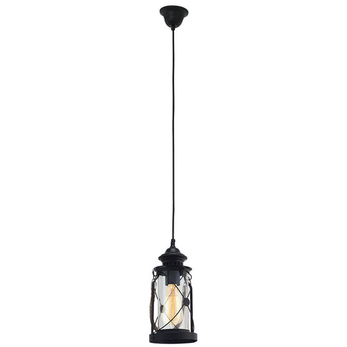EGLO 173416 Black Steel Black Pendant Light | Decorative Indoor Lighting - SKU 173416