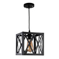 Single Pendant Light Steel cube