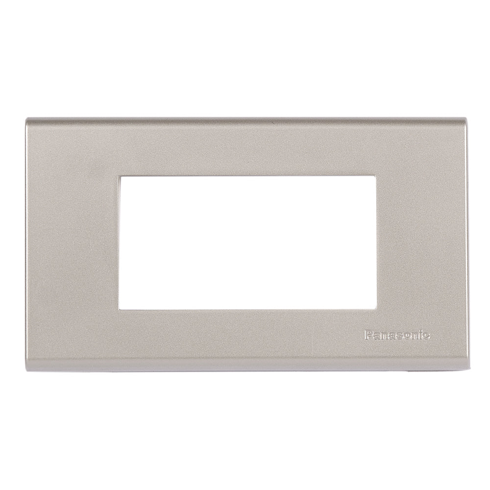 Panasonic 3M plate with mounting frame silver Wide | Wall Plate 215008 - SKU 215008