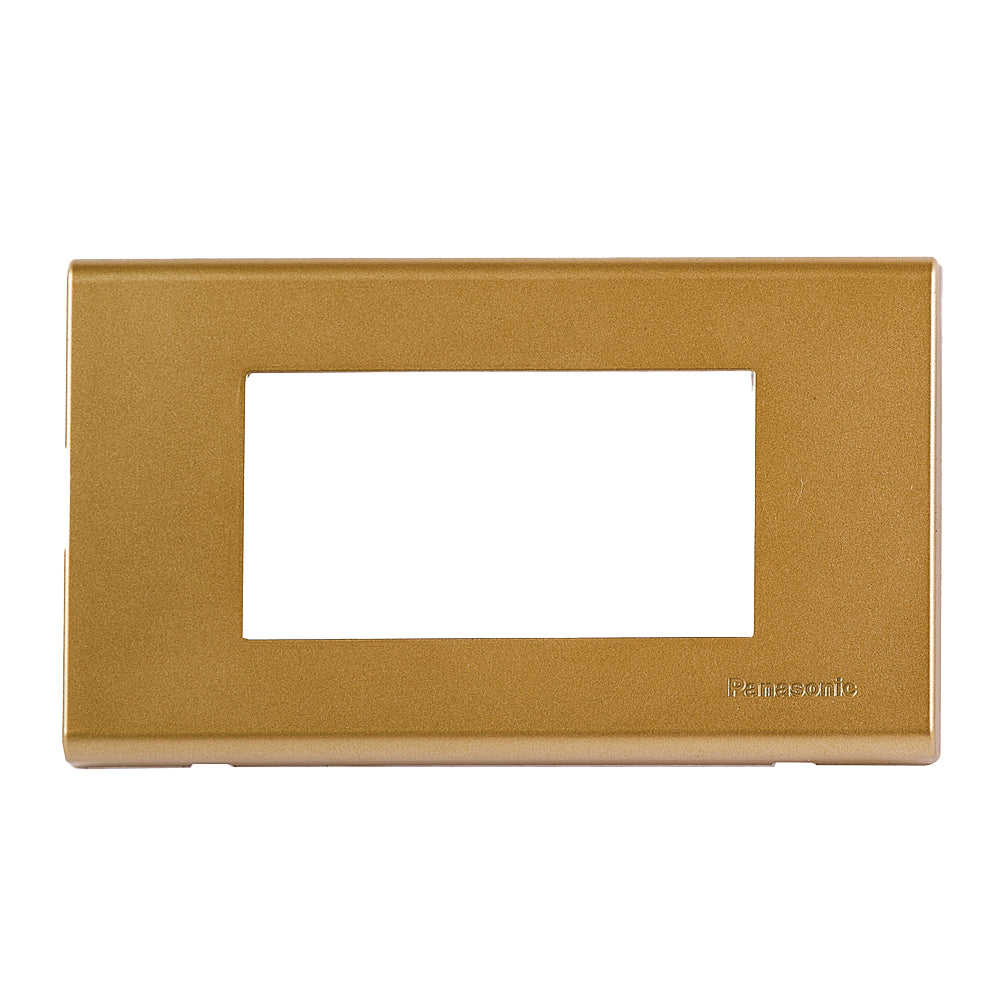 Panasonic 3M plate with mounting frame gold Wide | Wall Plate 215010 - SKU 215010