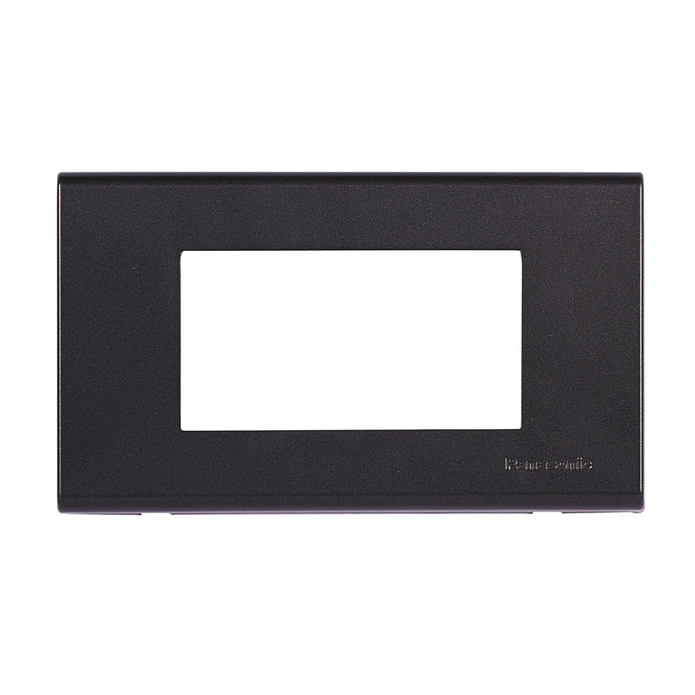 Panasonic 3M plate with mounting frame black Wide | Wall Plate 215043 - SKU 215043