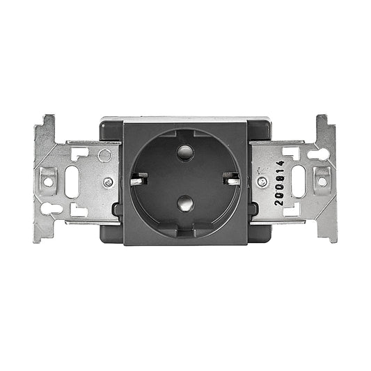 Panasonic German socket 16A gray Wide | Socket Outlet 215059 - Grey - SKU 215059