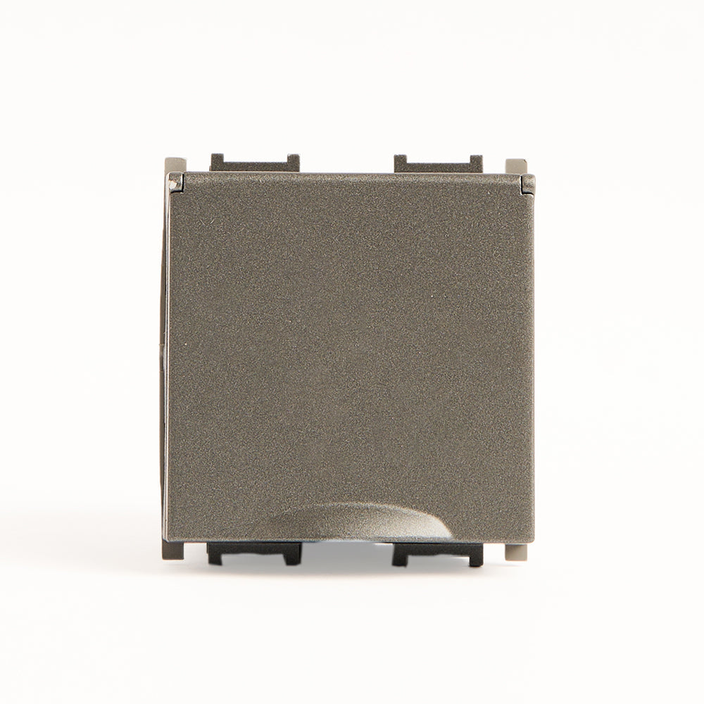 Panasonic German socket with cover 16A Gray Thea | Wall Plate 215176 - Grey - SKU 215176