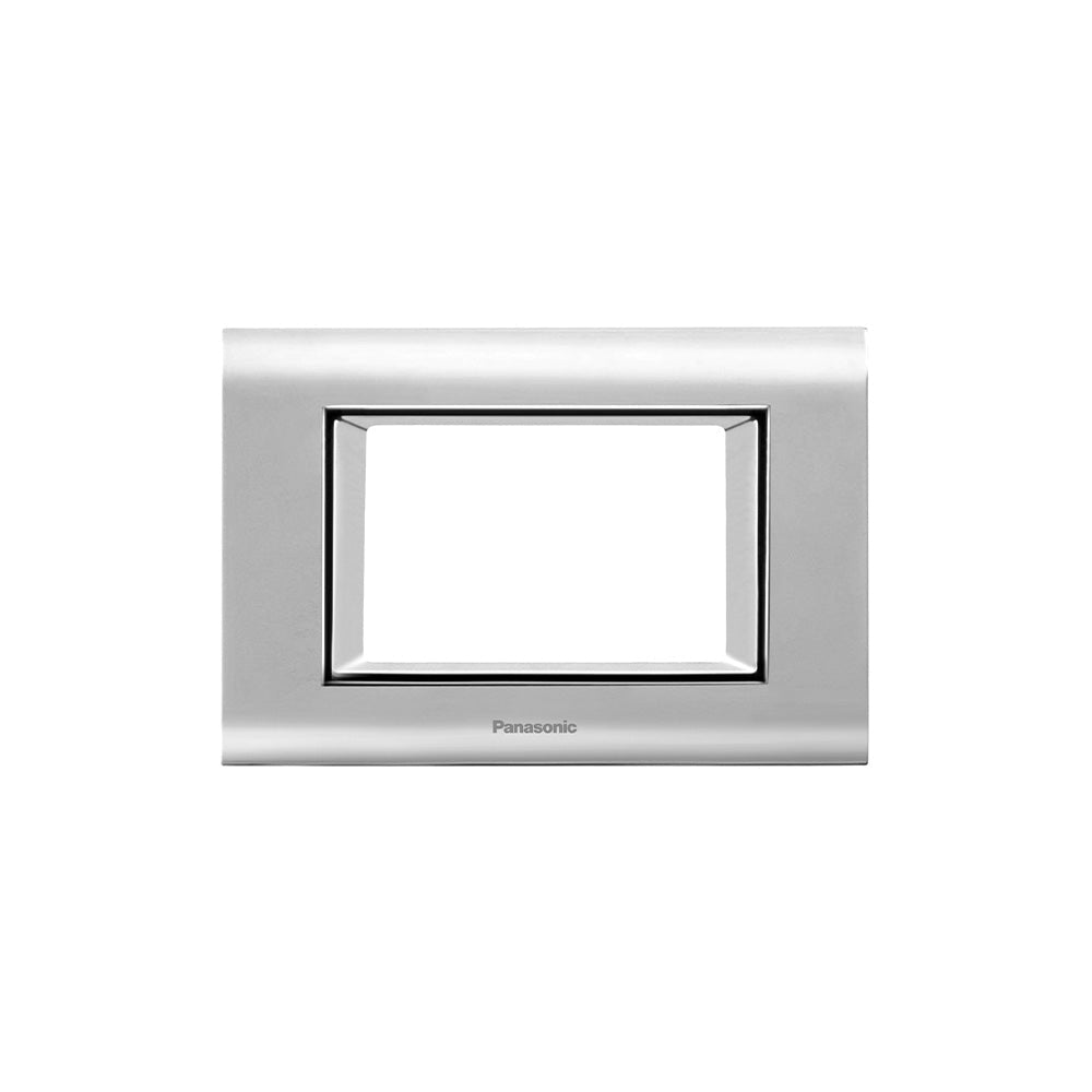 Panasonic 3M plate Metallic Silver Sistema Thea | Wall Plate 215205 - SKU 215205