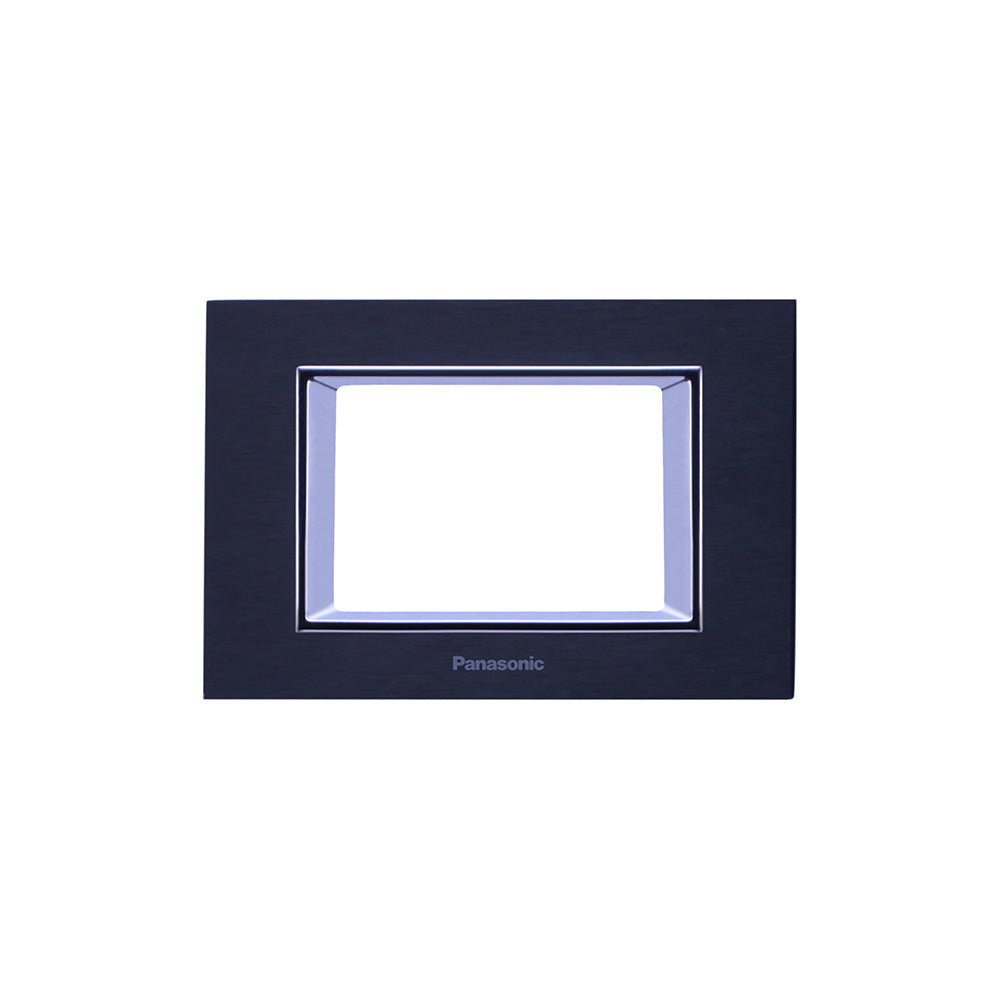 Panasonic 3M plate Black Ultima Thea | Wall Plate 215212 - SKU 215212