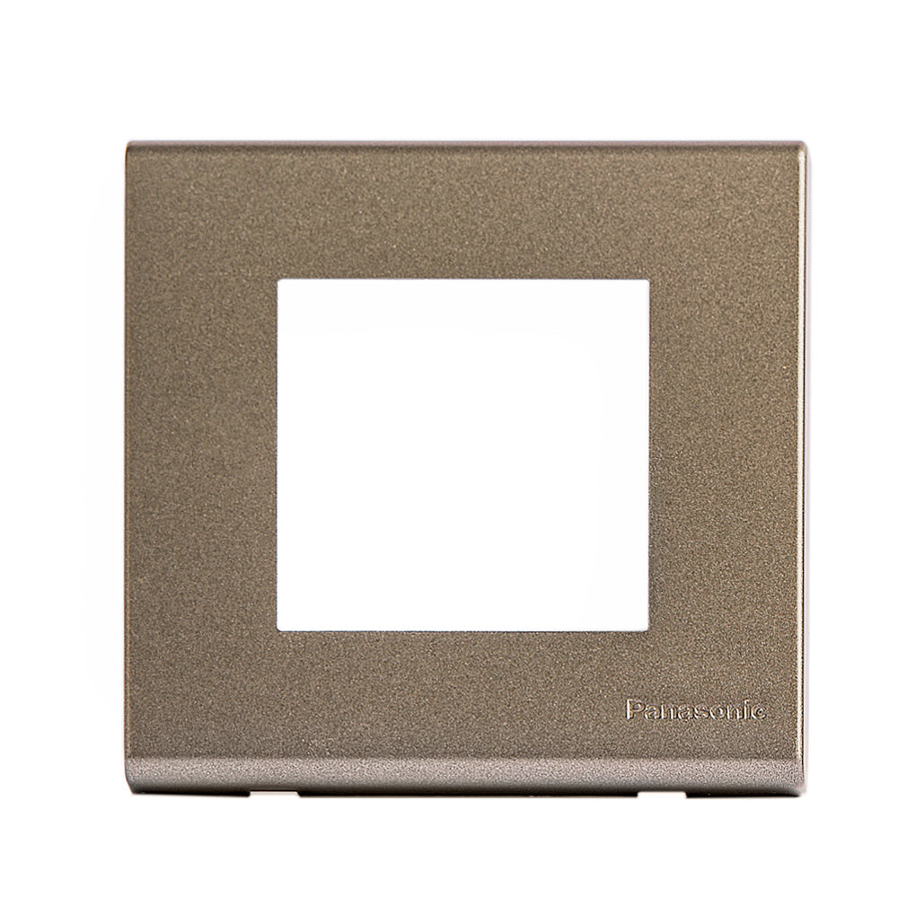 Panasonic Square plate for multi socket Gray Wide | Wall Plate 215262 - Grey - SKU 215262