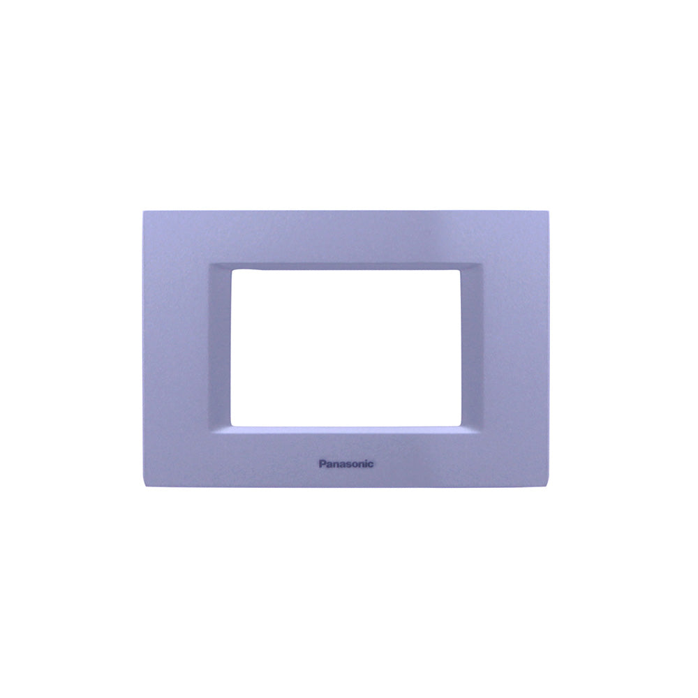 Panasonic 3M plate Metallic White Optima Thea | Wall Plate 215276 - SKU 215276