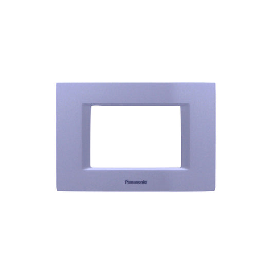 Panasonic 3M plate Metallic White Optima Thea | Wall Plate 215276 - SKU 215276