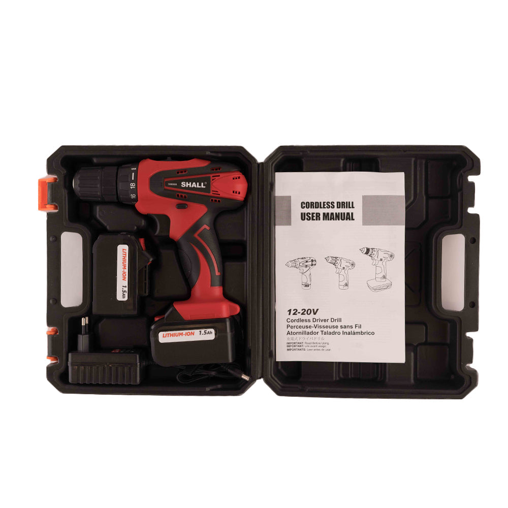Shall cordless drill two-speed lever