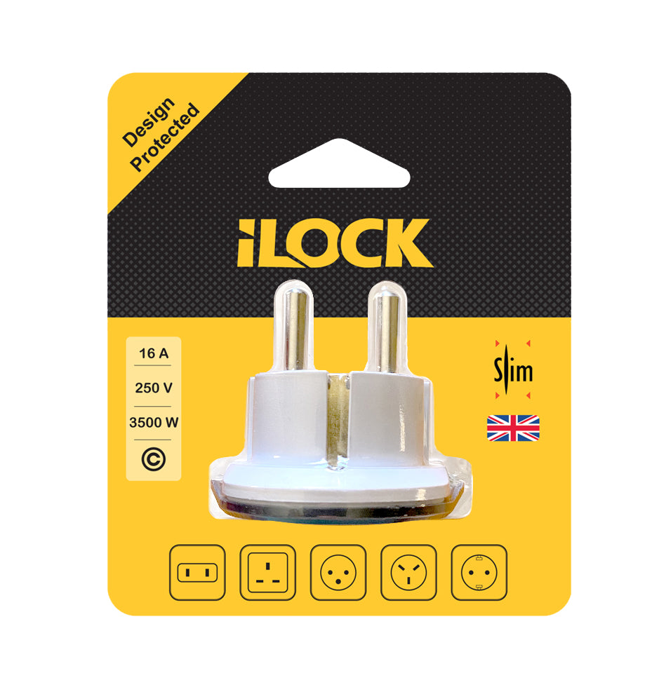 iLock Travel Plug Adapter – Converter | Electrical Plug & Adapter - SKU ILOCK-3306