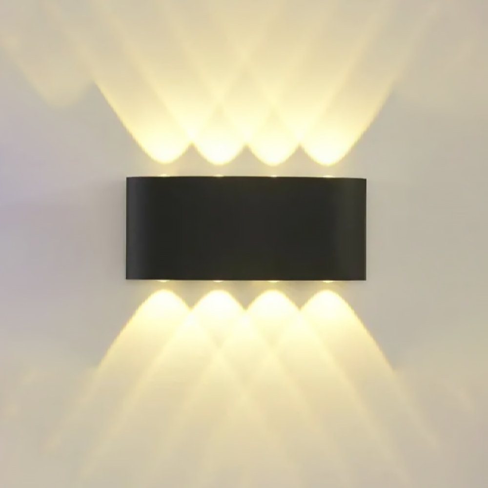 السويدي El Sewedy 600006 Up & Down Quattro أسود 8 W IP54 حائط خارجي إضاءة | حائط خارجي إضاءة - SKU 600006