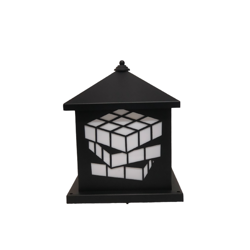 El Sewedy 600021 Pyramid Top Black IP56 30*30 1*e27 Outdoor Wall Lantern | Outdoor Wall Lighting - SKU 600021
