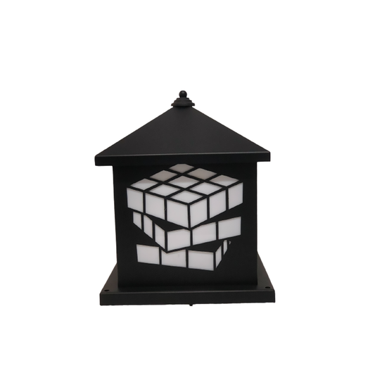 El Sewedy 600021 Pyramid Top Black IP56 30*30 1*e27 Outdoor Wall Lantern | Outdoor Wall Lighting - SKU 600021