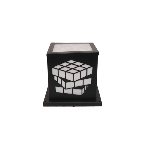 El Sewedy 600022 Cubic Puzzle Shape Black IP56 25*25 1*e27 Outdoor Wall Lantern | Outdoor Wall Lighting - SKU 600022