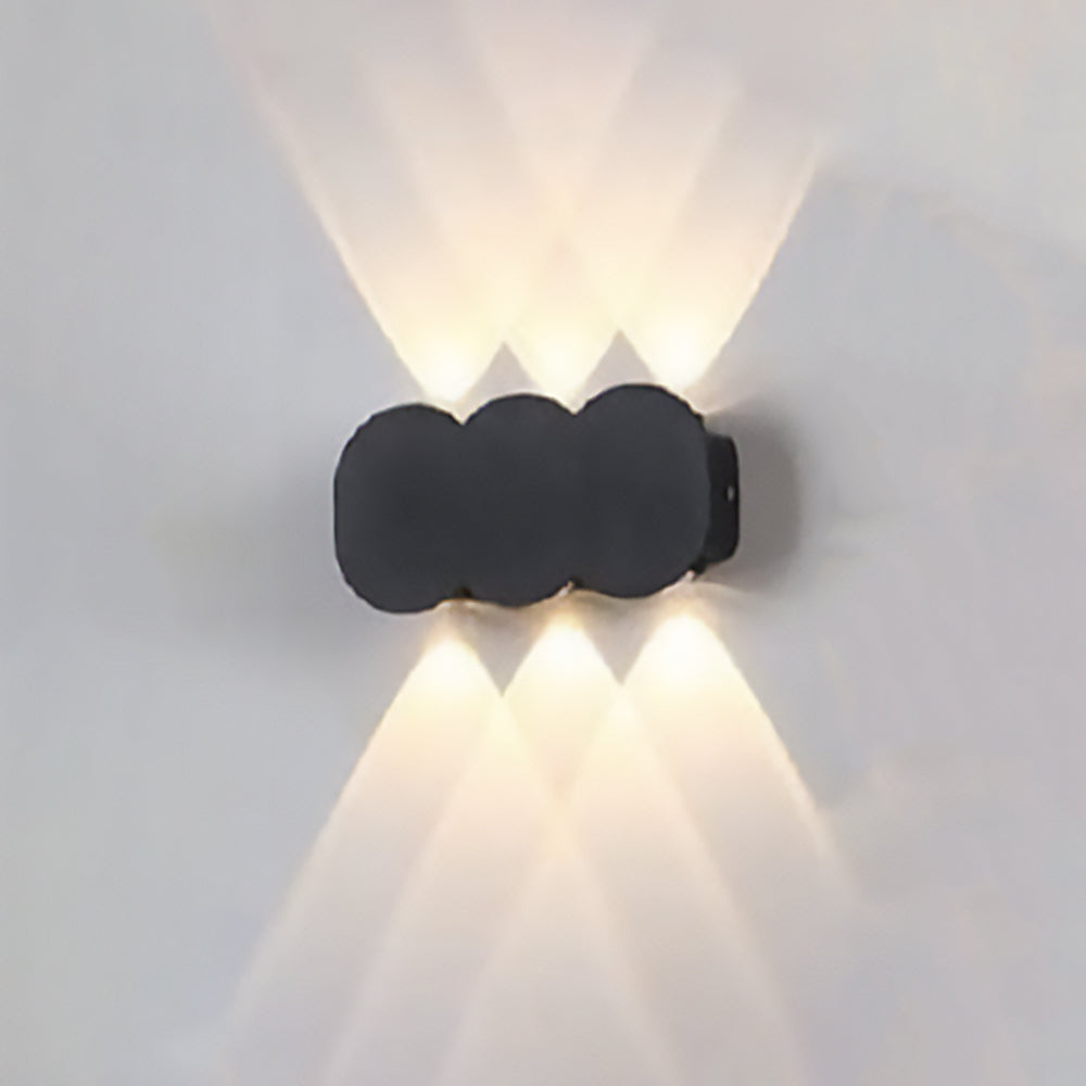 El Sewedy 600031 Triple Up & Down Black 6W IP56 Outdoor Wall Light | Outdoor Wall Lighting - SKU 600031