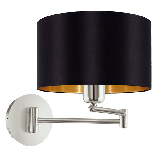 EGLO 71202 Maserlo Black LED Wall Light | Decorative Indoor Lighting - SKU 71202