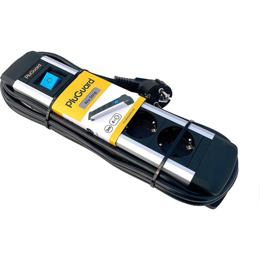 آي لوك iLock مشترك كهرباء Premium ألومنيوم 4 مخارج كهرباء 3500W | مشترك كهرباء لـ الرئيسية & Office - SKU آي لوك iLock-3916
