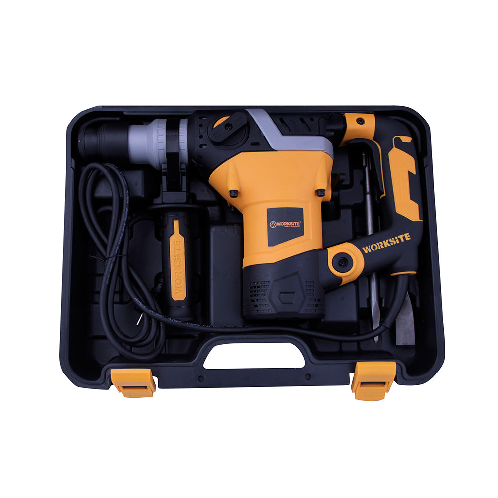 Worksite 1500W hammer drill detail